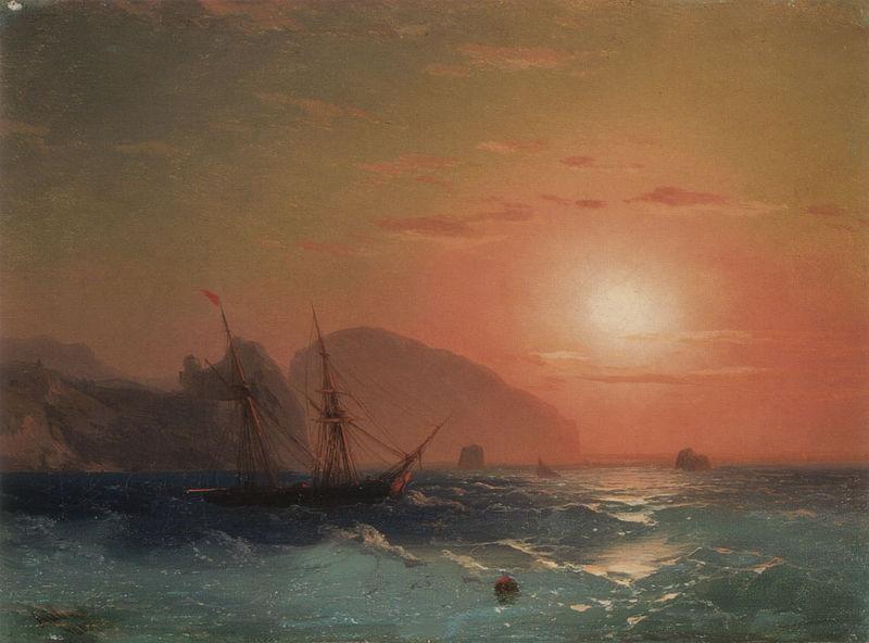 Ivan Aivazovsky View Of The Ayu Dag Crimea